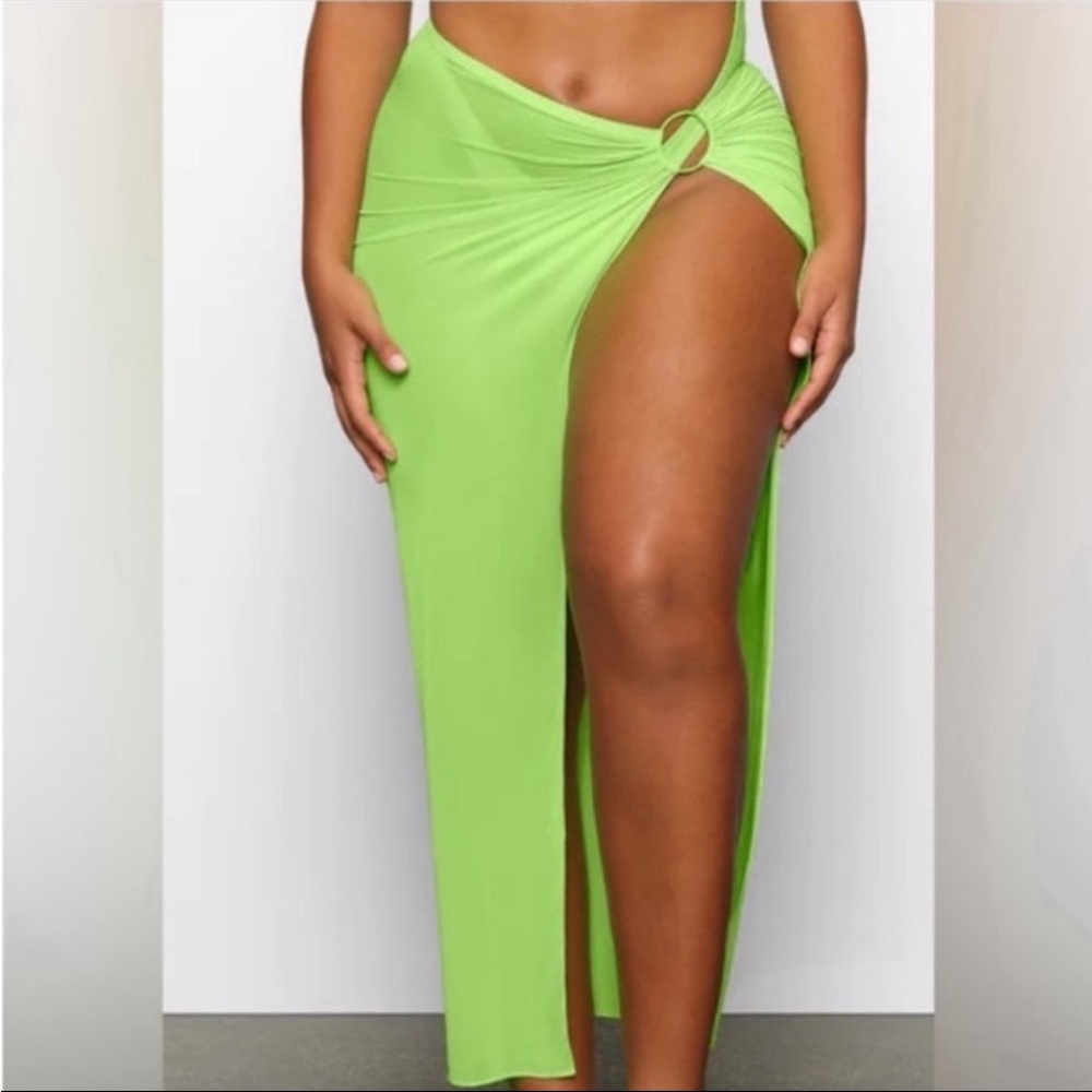 Skims mesh cover up sarong skirt